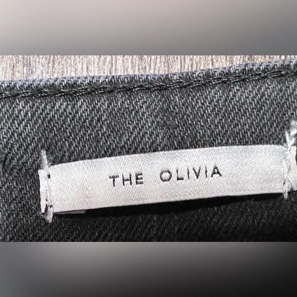 ZARA The Olivia JEANS Black HIGH RISE Split Hem WOMEN 2 - Picture 6 of 7